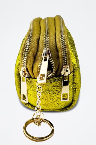 Leren Portemonnee Cosmo Croc - Wit