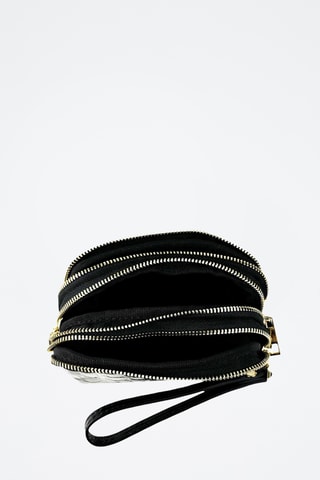 Leren Portemonnee Cosmo Croc - Goudkleurig
