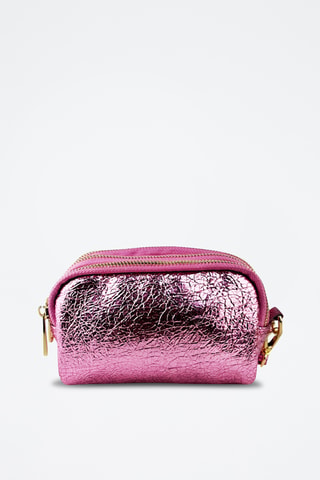 Leren Portemonnee Cosmo Croc - Roze