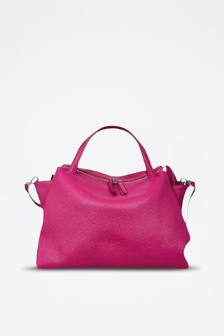 Leren Handtas Algedi - Fuchsia
