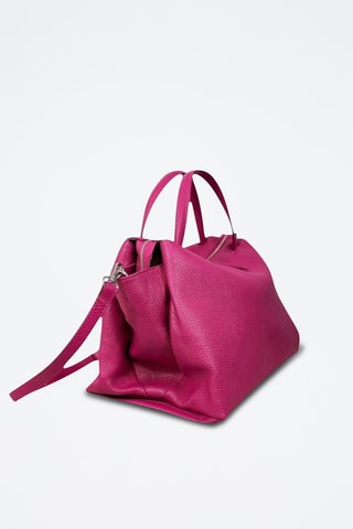 Leren Handtas Algedi - Fuchsia