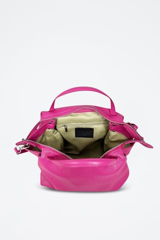 Leren Handtas Algedi - Fuchsia