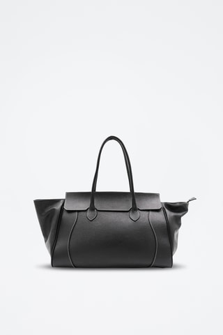 Leren Trendy Handtas Saint Tropez - Zwart