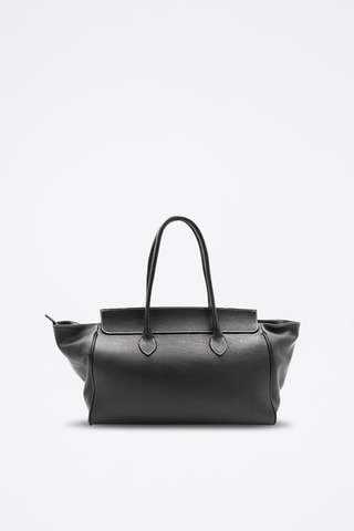 Leren Trendy Handtas Saint Tropez - Zwart