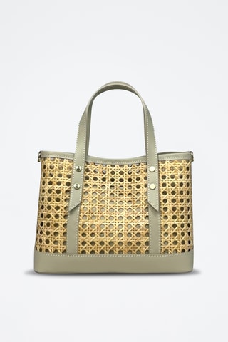 Leren Handtas Luna - Beige