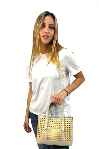 Leren Handtas Luna - Beige