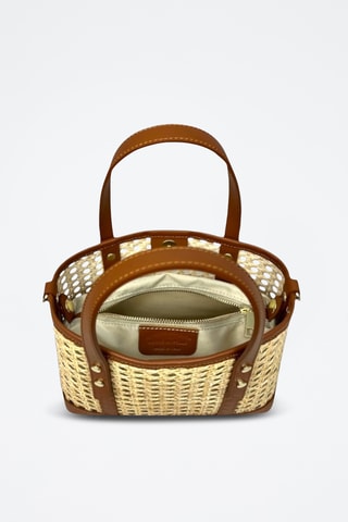 Leren Handtas Luna - Beige