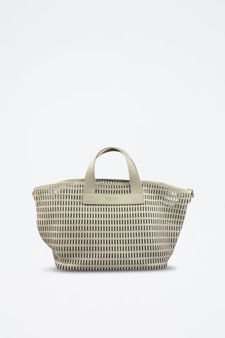 Leren Shopper en Clutch Sarin - Beige