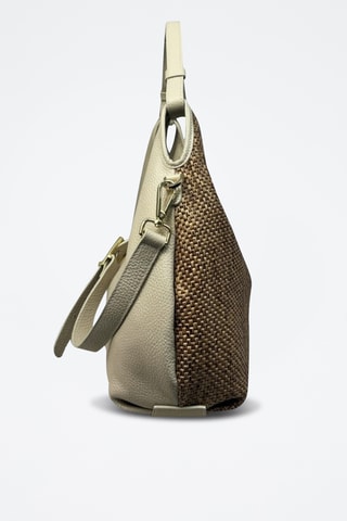 Leren Handtas Piccola Mary - Beige
