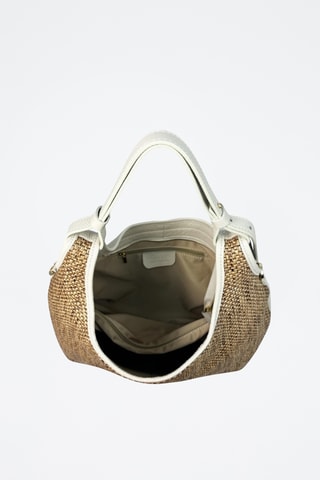 Leren Handtas Piccola Mary - Beige
