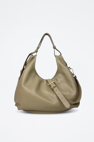 Leren Handtas Piccola Mary - Taupe