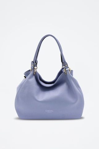 Leren Handtas Cloe - Lichtblauw