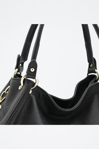 Leren Handtas Cloe - Zwart