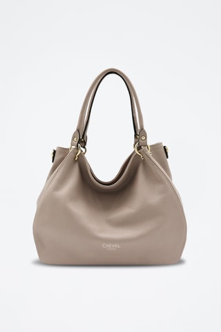 Leren Handtas Cloe - Taupe