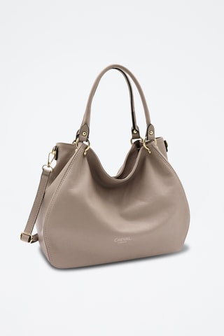 Leren Handtas Cloe - Taupe