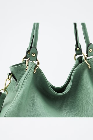 Leren Handtas Cloe - Groen