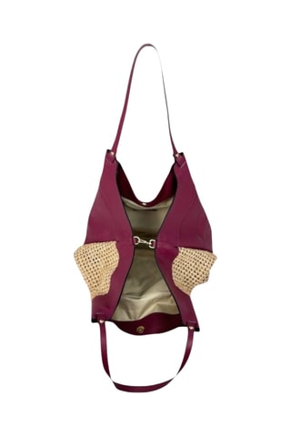 Leren Shopper - Paars