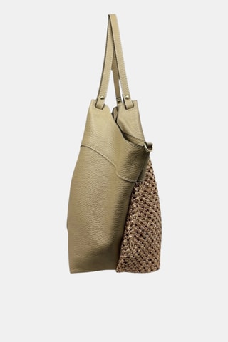 Leren Shopper - Beige