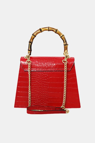 Leren Handtas - Rood