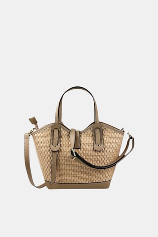 Leren Handtas - Beige