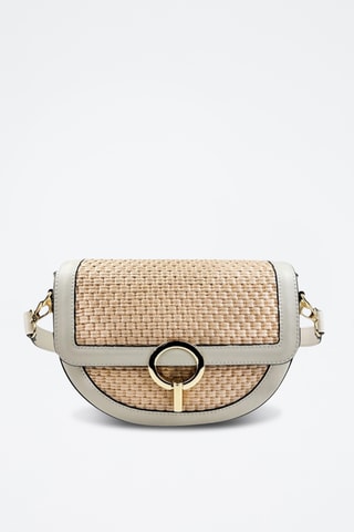 Leren Schoudertas Annalisa - Beige
