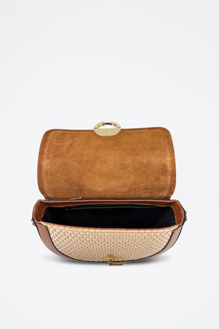 Leren Schoudertas Annalisa - Beige