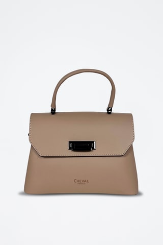 Leren Handtas Belen - Taupe