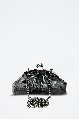 Leren Clutch Vittoria - Zwart