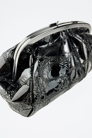 Leren Clutch Vittoria - Zwart