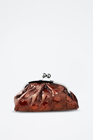 Leren Clutch Vittoria - Bruin