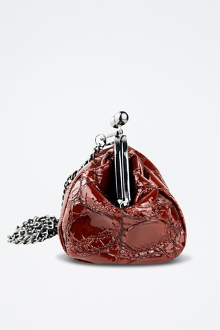 Leren Clutch Vittoria - Bruin