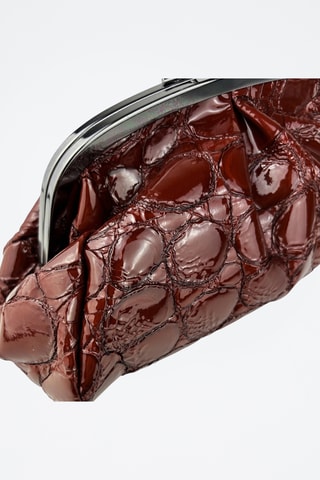 Leren Clutch Vittoria - Bruin