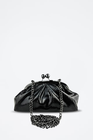 Leren Clutch Vittoria - Zwart