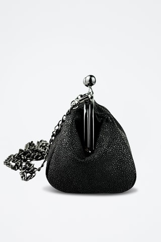 Leren Clutch Vittoria - Zwart