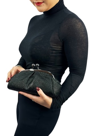 Leren Clutch Vittoria - Zwart