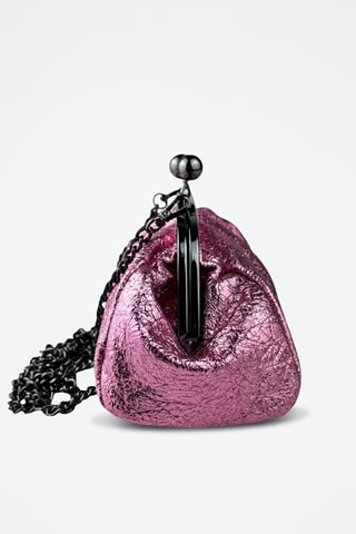 Leren Clutch Vittoria - Roze