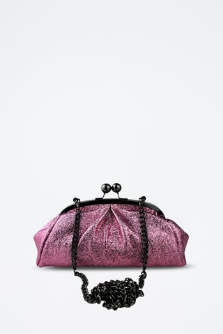 Leren Clutch Vittoria - Roze