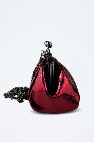 Leren Clutch Vittoria - Rood