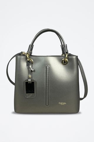 Sac à main en cuir Gallipoli Mini - Gris