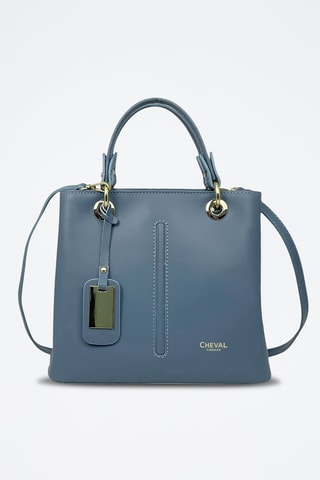 Sac à main en cuir Gallipoli Mini - Bleu