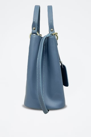 Sac à main en cuir Gallipoli Mini - Bleu