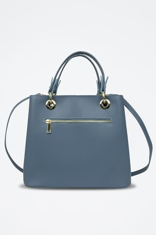 Sac à main en cuir Gallipoli Mini - Bleu