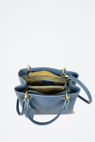 Sac à main en cuir Gallipoli Mini - Bleu