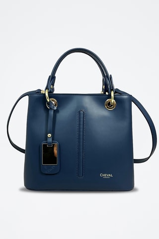 Sac à main en cuir Gallipoli Mini - Bleu