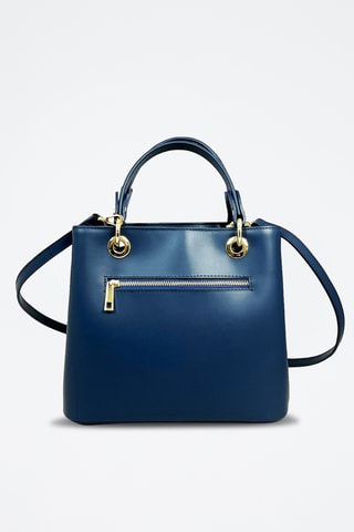 Sac à main en cuir Gallipoli Mini - Bleu