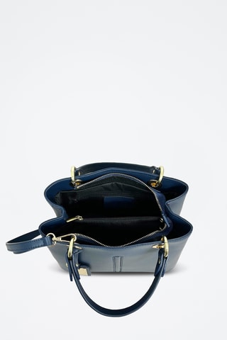 Sac à main en cuir Gallipoli Mini - Bleu