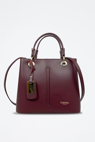 Sac à main en cuir Gallipoli Mini - Bordeaux