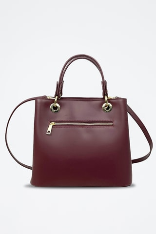 Sac à main en cuir Gallipoli Mini - Bordeaux