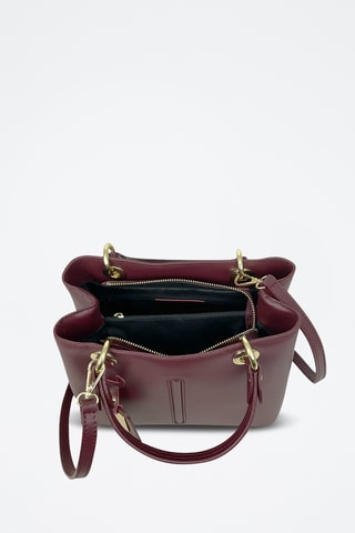 Sac à main en cuir Gallipoli Mini - Bordeaux