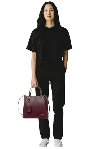 Sac à main en cuir Gallipoli Mini - Bordeaux